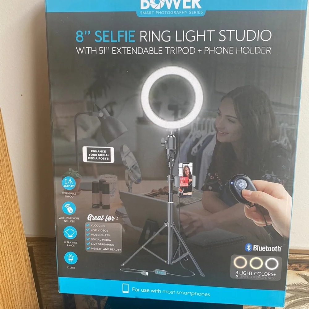 COPY - 8”Selfie Ring Light Studio / Extendable Tripod